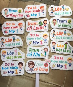 In Nhanh ,Hashtag Kỷ Yếu Họp Lớp, Học Sinh Tựu Trường Giá Rẻ 5 Hashtag cầm tay In Nhanh Bảo Thương