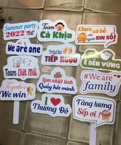 In Nhanh ,Hashtag Kỷ Yếu Họp Lớp, Học Sinh Tựu Trường Giá Rẻ 6 Hashtag cầm tay In Nhanh Bảo Thương