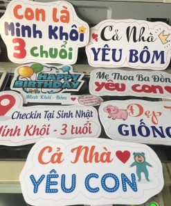 In Nhanh ,Hashtag Kỷ Yếu Họp Lớp, Học Sinh Tựu Trường Giá Rẻ 8 Hashtag cầm tay In Nhanh Bảo Thương
