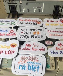 In Nhanh ,Hashtag Kỷ Yếu Họp Lớp, Học Sinh Tựu Trường Giá Rẻ 20 Hashtag cầm tay In Nhanh Bảo Thương