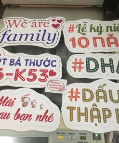 In Nhanh ,Hashtag Kỷ Yếu Họp Lớp, Học Sinh Tựu Trường Giá Rẻ 22 Hashtag cầm tay In Nhanh Bảo Thương