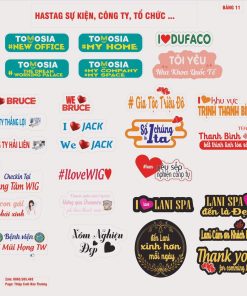 Hashtag Công Ty Doanh Nghiệp 10 Hashtag cầm tay In Nhanh Bảo Thương