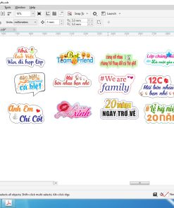 In Nhanh ,Hashtag Kỷ Yếu Họp Lớp, Học Sinh Tựu Trường Giá Rẻ 28 Hashtag cầm tay In Nhanh Bảo Thương
